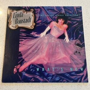LINDA RONSTADT & THE NELSON RIDDLE ORCHESTRA WHAT’S NEW VINYL LP 1983 ASYLUM VG